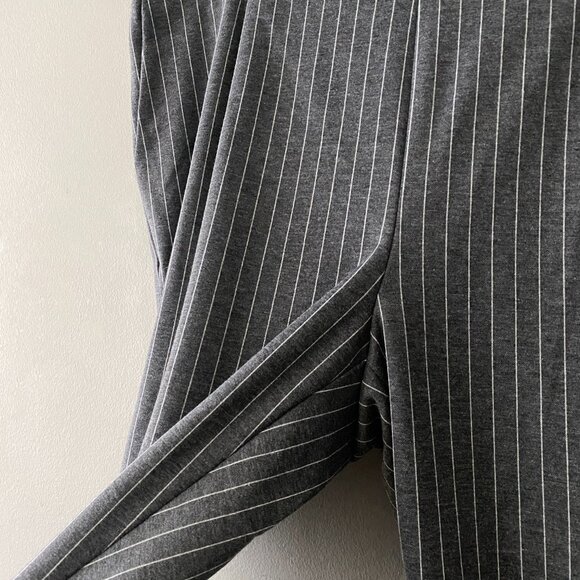 Michel Studio Collection Grey White Pinstripe Pants - Picture 5 of 12
